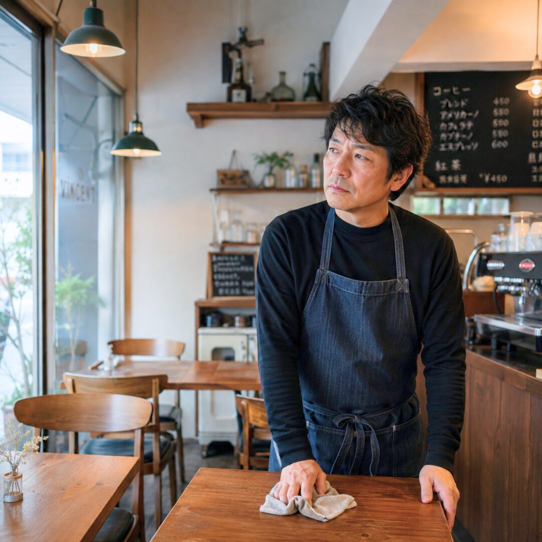 売上が伸び悩んでいるイメージ