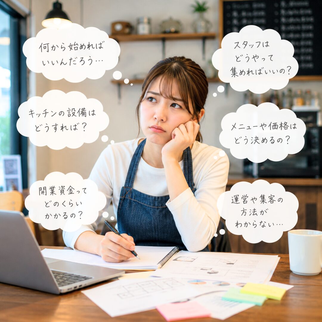 飲食未経験で不安イメージ